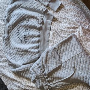 Missguided Grey Quilted Sweatsuit Co-Ord